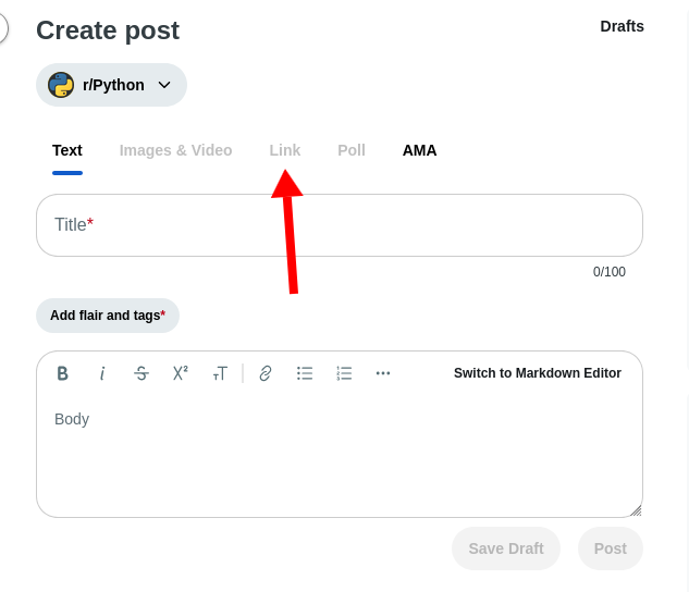 /r/python纯文本帖子